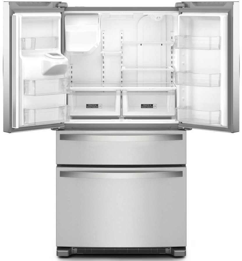 Whirlpool 24.5 Cu. Ft. 4 Door French Door Refrigerator 36-Inch Wide in Stainless Steel