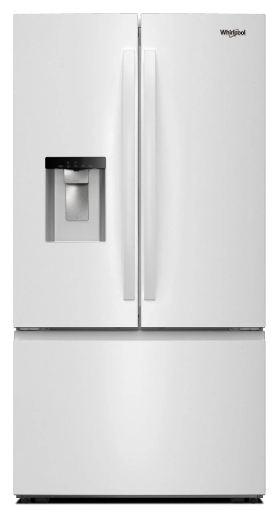 Whirlpool 30 Cu. Ft. French Door Refrigerator With Water and Ice Dispenser 36-Inch Wide in White