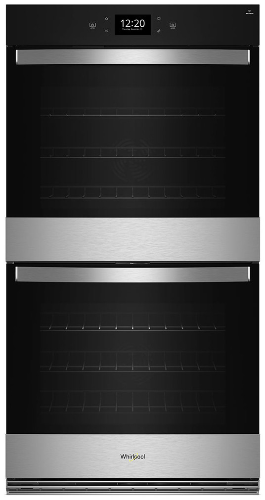 Whirlpool 10 Cu. Ft. Smart Double Wall Oven with Air Fry in Fingerprint Resistant Stainless Steel