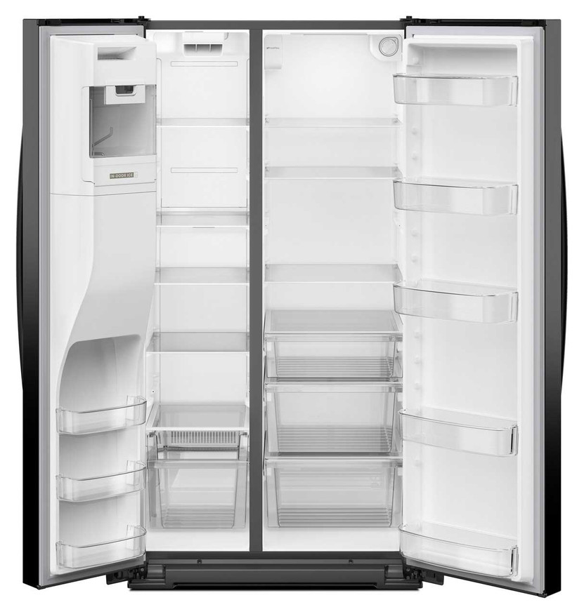 Whirlpool 28.7 Cu. Ft. Side-by-Side Refrigerator 36-Inch Wide in Black