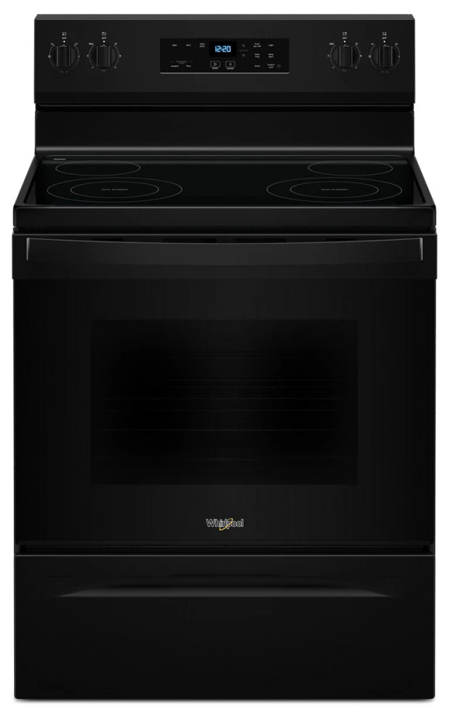 Whirlpool Electric Range 5.3 Cu. Ft. With FlexHeat in Black