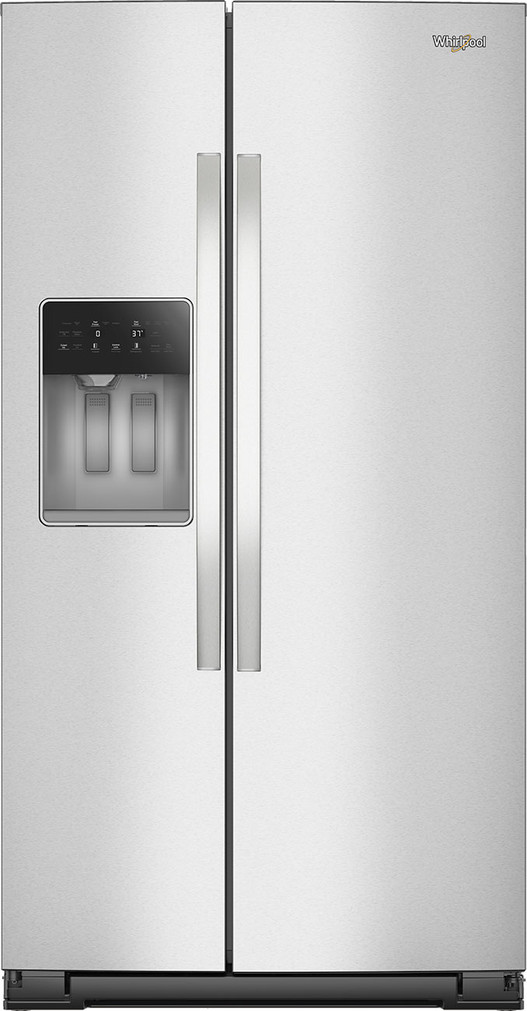 Whirlpool 21 Cu. Ft. Side-by-Side Refrigerator 36-Inch Wide in Fingerprint Resistant Stainless Steel