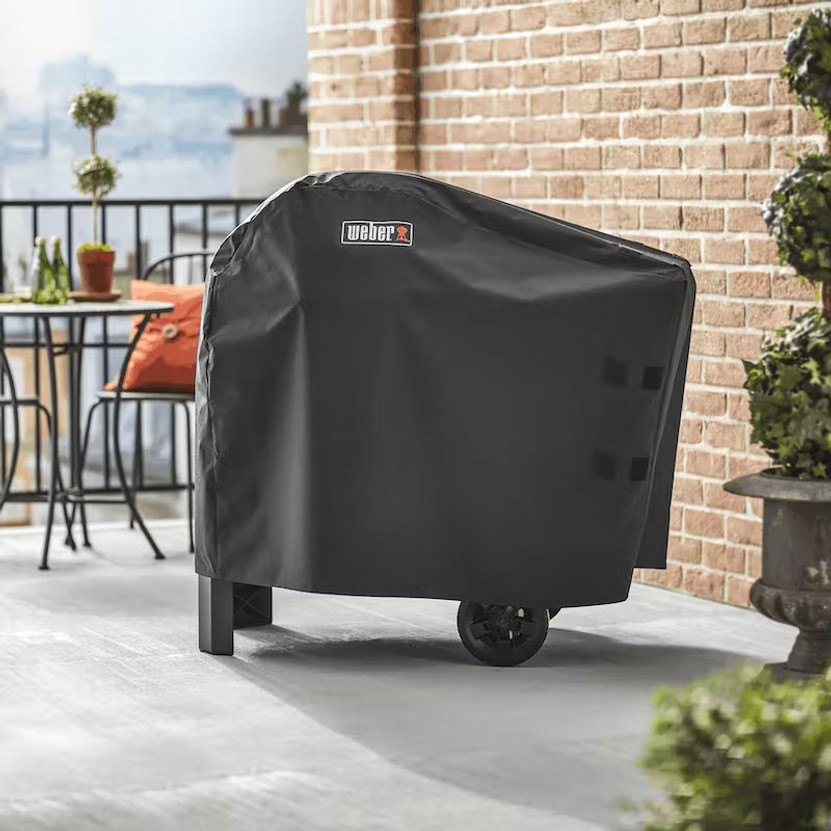 Weber Black Premium Grill Cover For Pulse With Cart