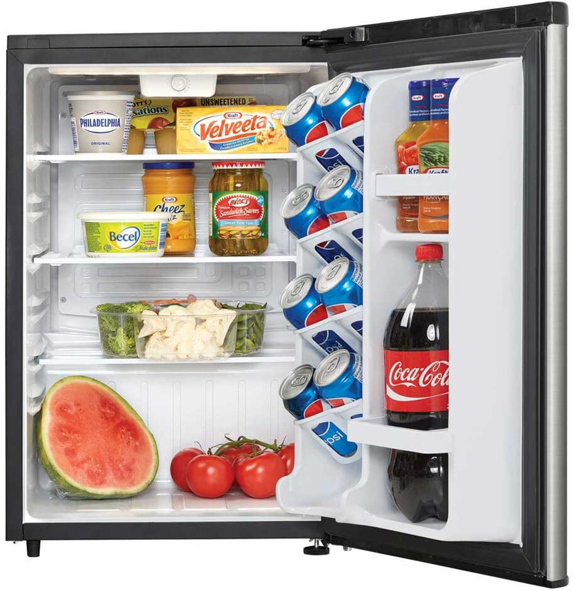 Danby 2.6 Cu. Ft. Compact Refrigerator 18-Inch Wide in Stainless Steel