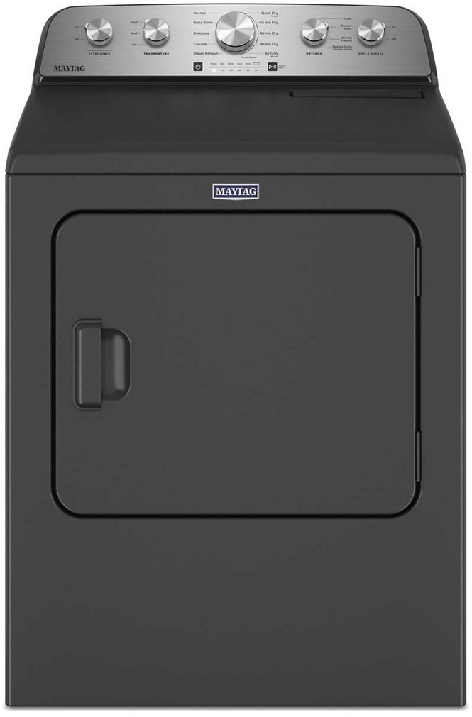 Maytag Electric Dryer with Steam-Enhanced Cycles 7.0 Cu. Ft. in Volcano Black