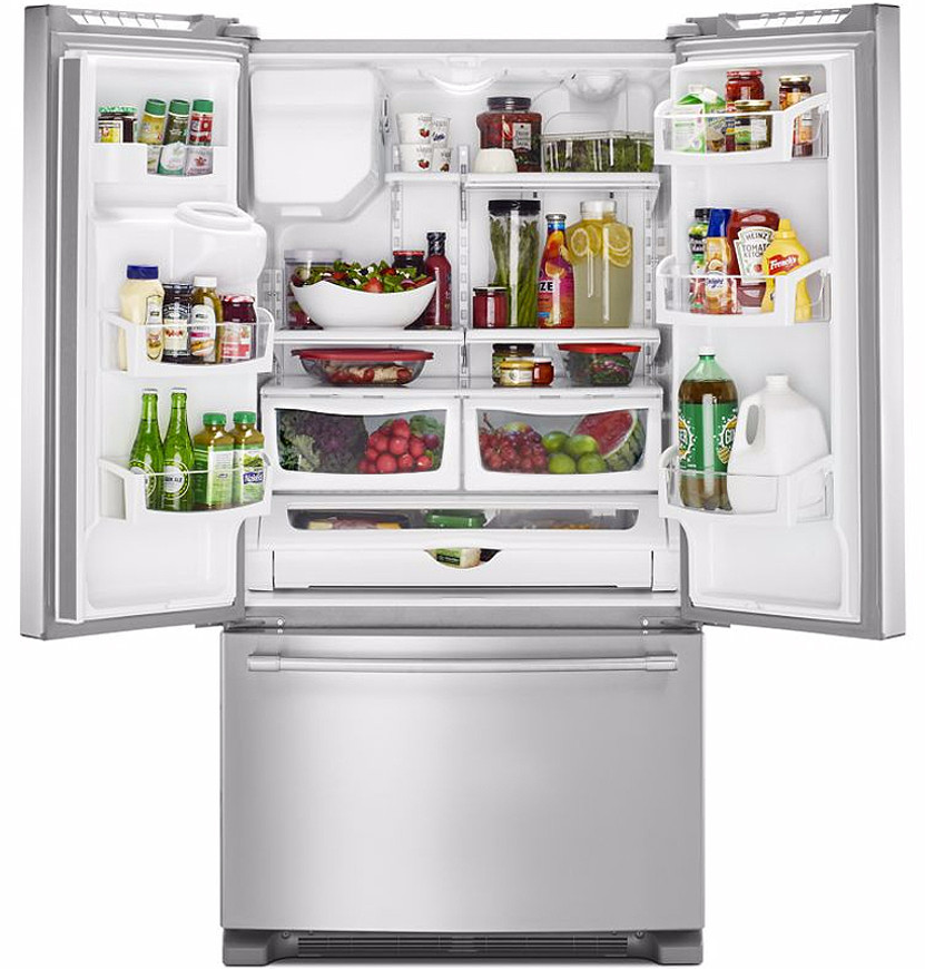 Maytag 25 Cu. Ft. French Door Refrigerator 36-Inch Wide in Fingerprint Resistant Stainless Steel