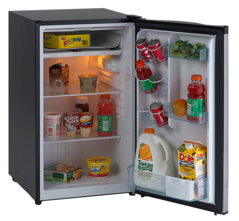 Avanti 4.4 Cu. Ft. Compact Refrigerator 19-Inch Wide in Stainless Steel