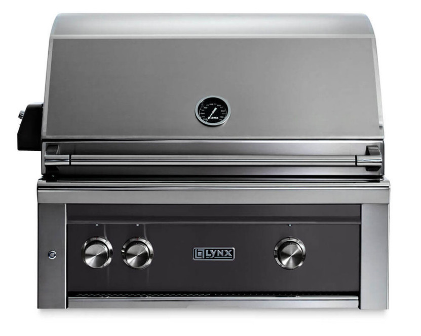 Lynx Professional Built in Natural Gas Grill with Trident 30-Inch in Obsidian