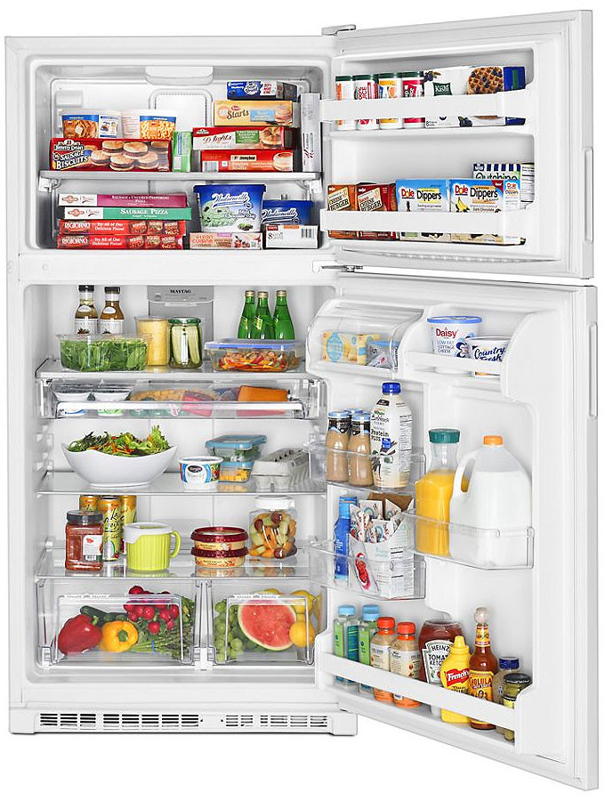 Maytag 21 Cu. Ft. Top-Freezer Refrigerator 33-Inch Wide in White