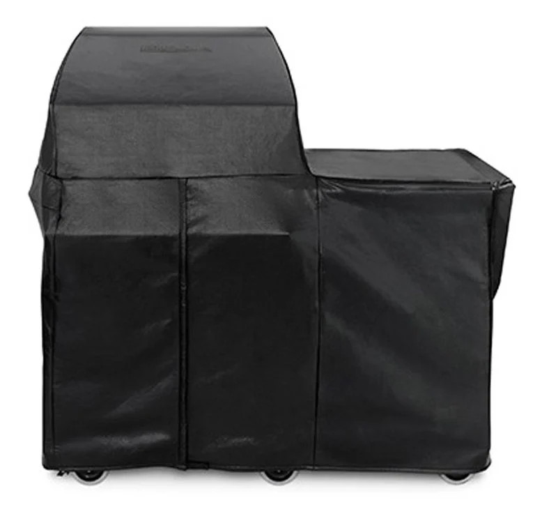 Lynx Carbon Fiber Vinyl Grill Cover For Mobile Kitchen Cart 30-Inch in Black