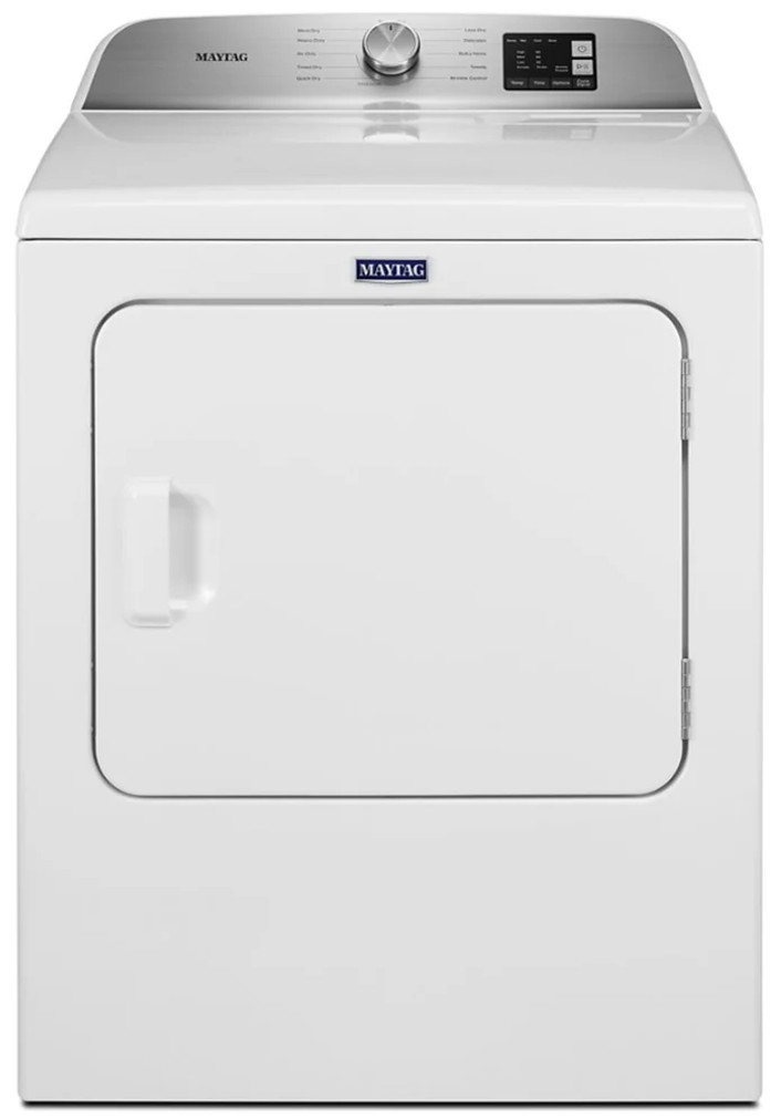 Maytag 7 Cu. Ft. White Electric Dryer With Moisture Sensing