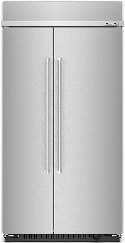 KitchenAid 25.5 Cu. Ft. Built-In Side-By-Side Refrigerator 42-Inch Wide in PrintShield Stainless Steel