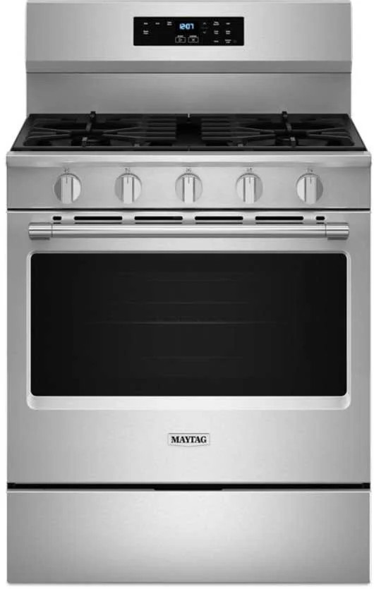Maytag Gas Range With No Preheat Air Fry and Air Baking 30-Inch in Stainless Steel