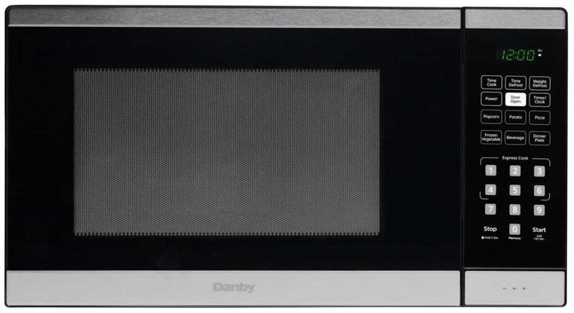 Danby Countertop Microwave 0.9 Cu. Ft. in Black and Stainless Steel