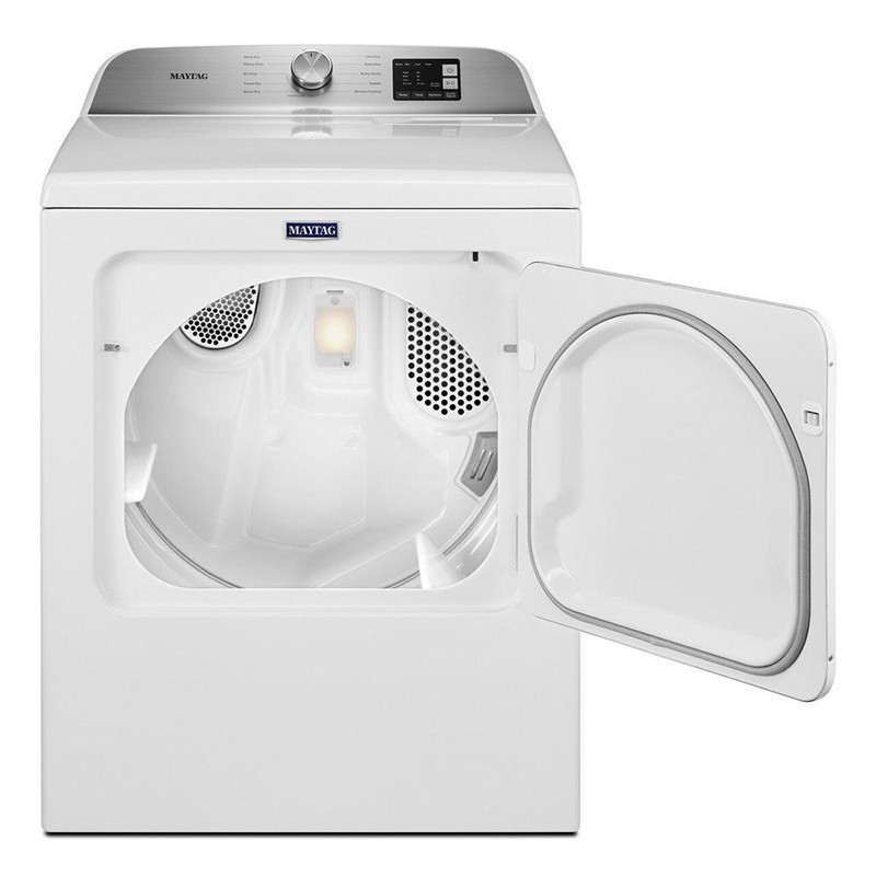 Maytag 7 Cu. Ft. White Front Load Gas Dryer With Moisture Sensing