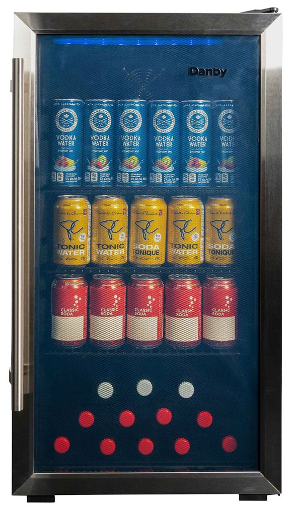 Danby 3.1 Cu. Ft. Free-Standing Beverage Center 18-Inch Wide in Stainless Steel