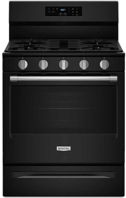 Maytag Gas Range With No Preheat Air Fry and Air Baking 30-Inch in Black