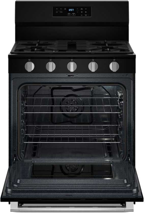 Maytag Gas Range With No Preheat Air Fry and Air Baking 30-Inch in Black