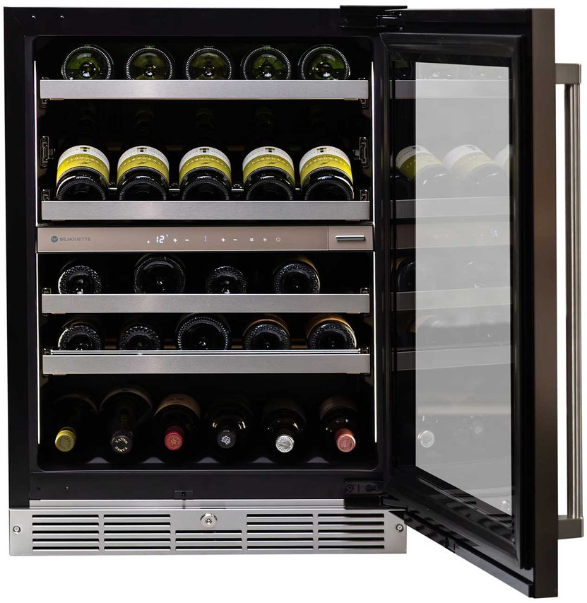Danby Silhouette Pro Gen 3 4.8 Cu. Ft. Built-in Wine Cellar 24-Inch Wide in Stainless Frame