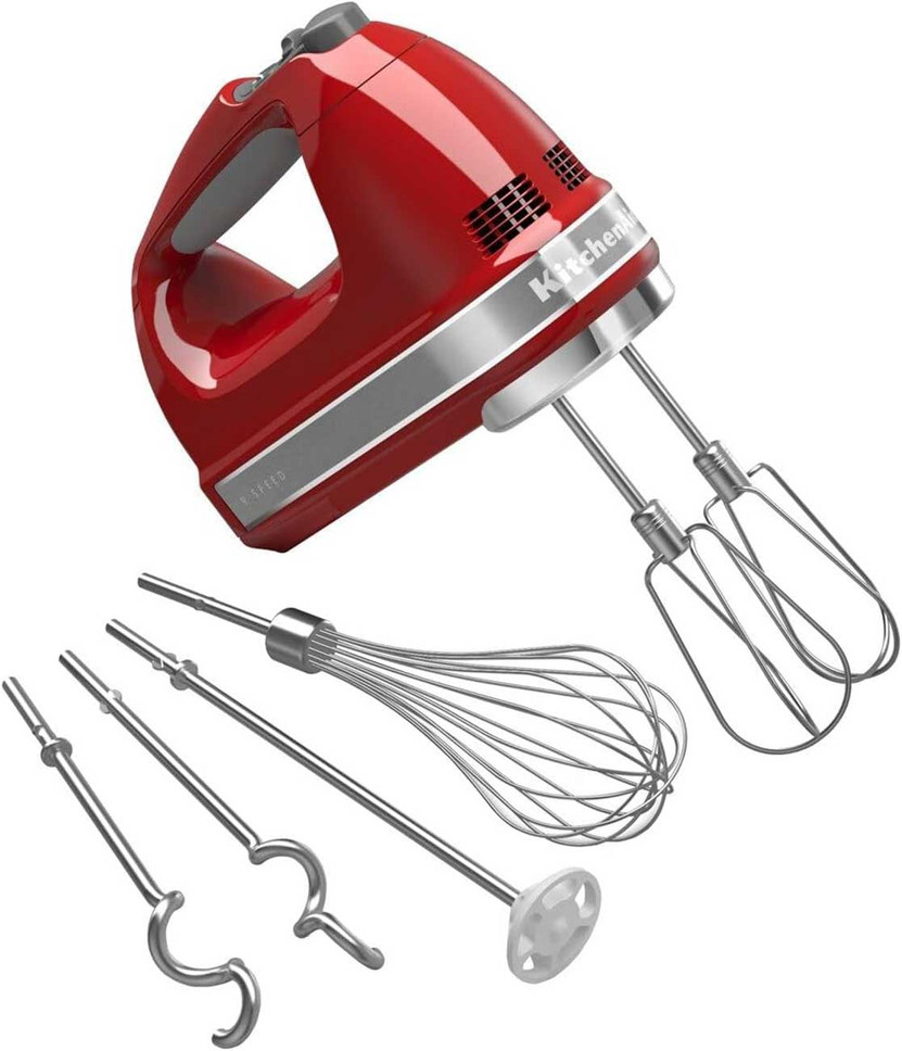 KitchenAid 9-Speed Hand Mixer in Empire Red