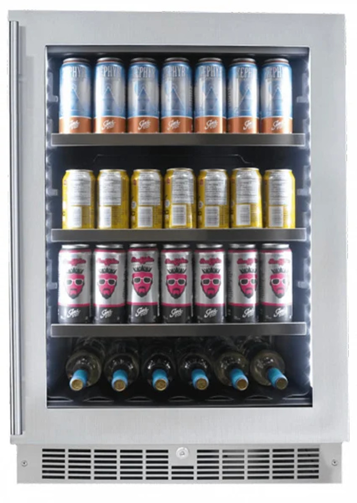 Danby Silhouette Saxony 5.6 Cu. Ft. Built-in Beverage Center 24-Inch Wide in Stainless Frame