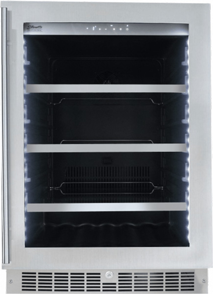 Danby Silhouette Saxony 5.6 Cu. Ft. Built-in Beverage Center 24-Inch Wide in Stainless Frame