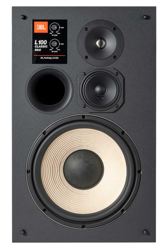 JBL L100 Classic MKII 12-Inch 3-Way Bookshelf Loudspeaker in Orange Each