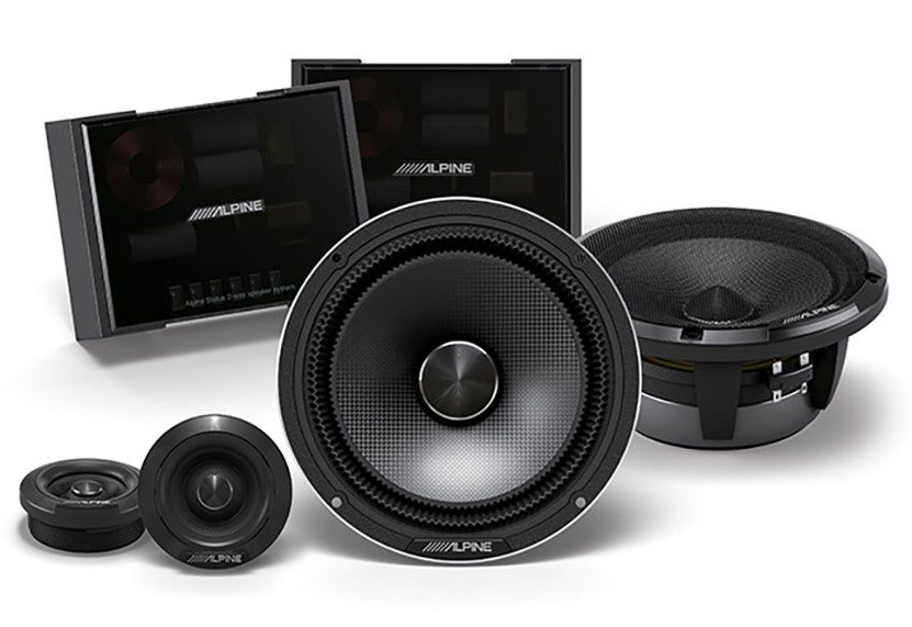 Alpine Status Hi-Res 6.5 2-Way Slim-Fit Component Speaker Set
