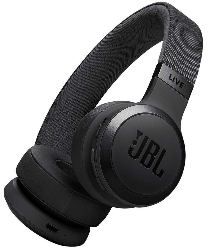 JBL On-Ear Headphones Live 670NC Noise Cancelling Wireless in Black