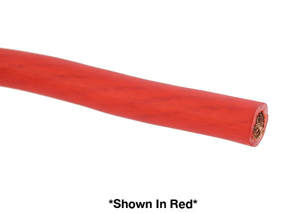 Rockford Fosgate 1 Foot 10 AWG Frosted Grey Power  Ground Cable