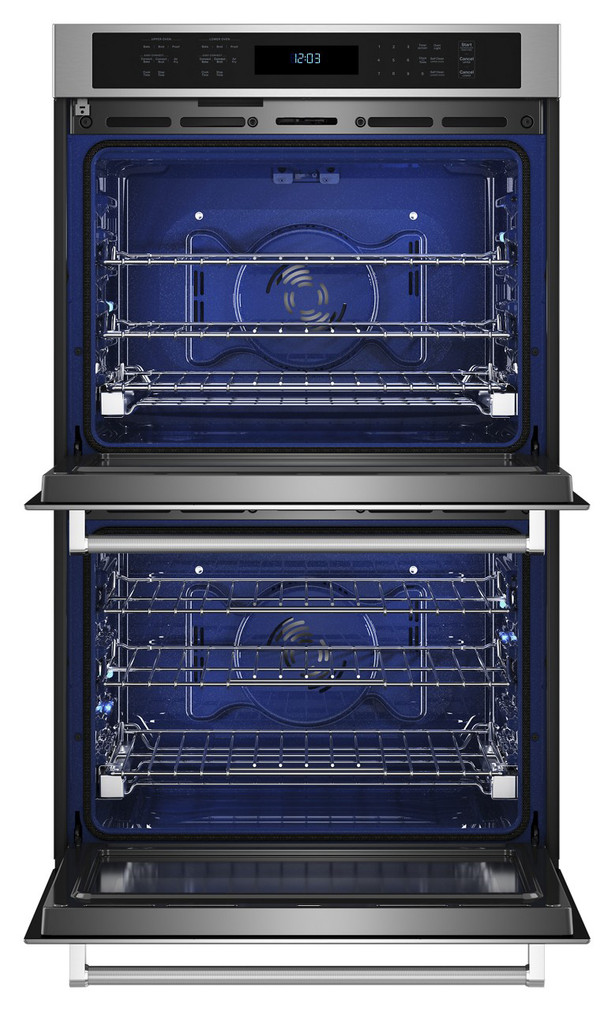 KitchenAid Double Wall Oven 30 Inch With Air Fry Mode In Stainless Steel - KOED530PSS