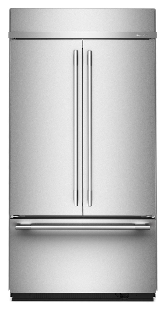 KitchenAid 24.2 Cu. Ft. Built-In French Door Refrigerator 42-Inch Wide in PrintShield Stainless Steel