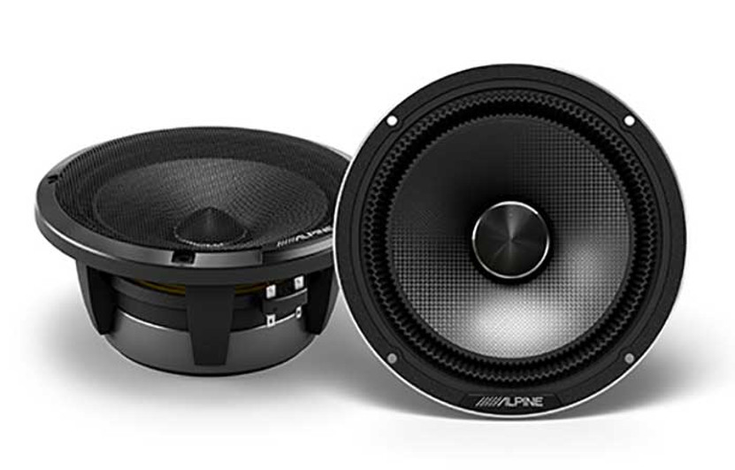 Alpine Status Hi-Res 6.5 3-Way Slim-Fit Component Speaker Set