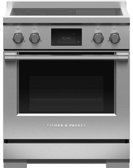 Fisher  Paykel Series 9 30 In. Induction Range, 4 Zones with SmartZone, Self-Cleaning in Stainless Steel