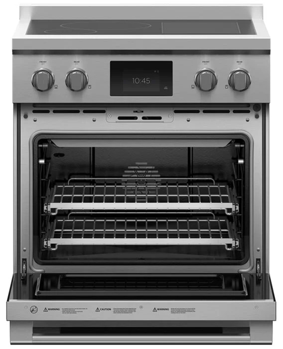 Fisher  Paykel Series 9 30 In. Induction Range, 4 Zones with SmartZone, Self-Cleaning in Stainless Steel