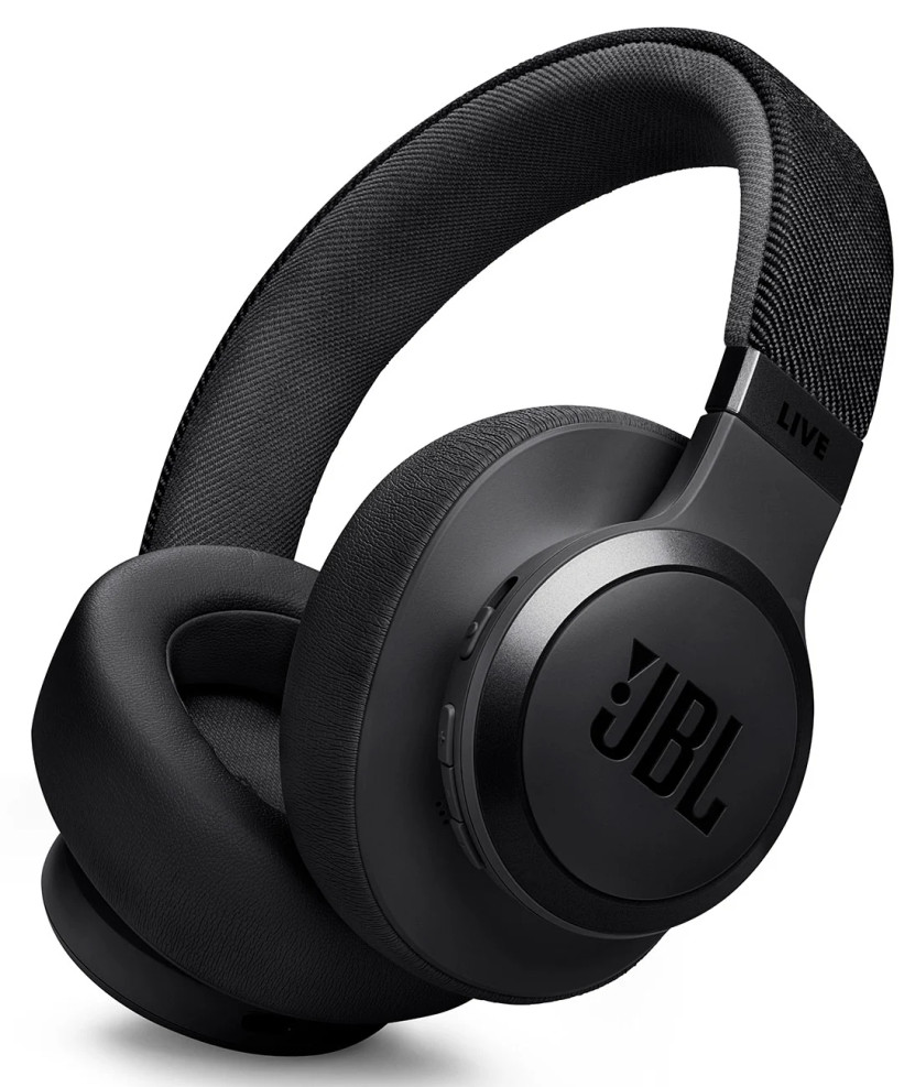 JBL Wireless Over-Ear Headphones Live 770NC with True Adaptive Noise Cancelling in Black