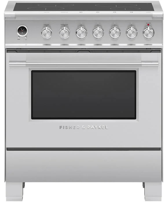 Fisher  Paykel Series 9 30 In. Stainless Steel Induction Range, 4 Zones, Self-Cleaning