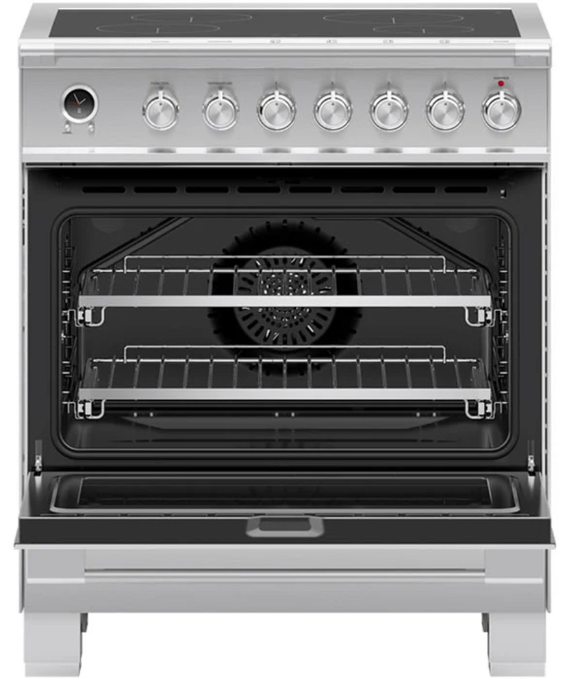 Fisher  Paykel Series 9 30 In. Stainless Steel Induction Range, 4 Zones, Self-Cleaning
