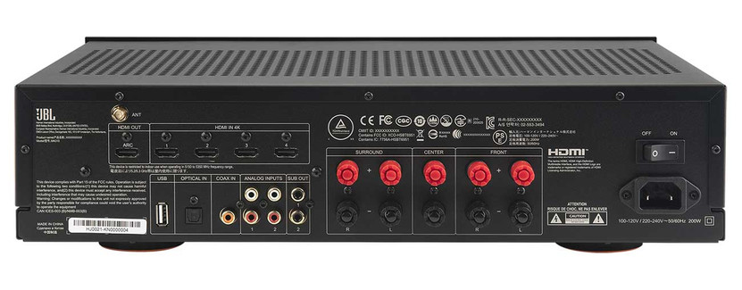 JBL MA Series 5.2-Channel 4K AV Receiver in Black
