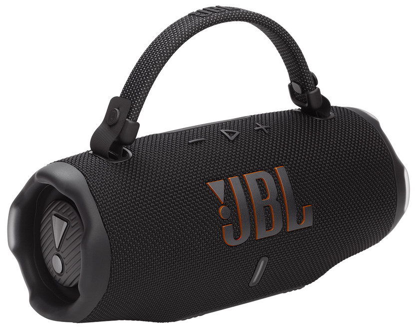 JBL Charge 6 Portable Bluetooth Speaker Waterproof with AI Sound Boost in Black
