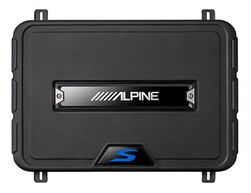 Alpine S-Series 10-in Single Shallow Preloaded Subwoofer Enclosure