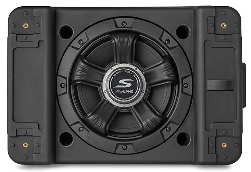 Alpine S-Series 10-in Single Shallow Preloaded Subwoofer Enclosure