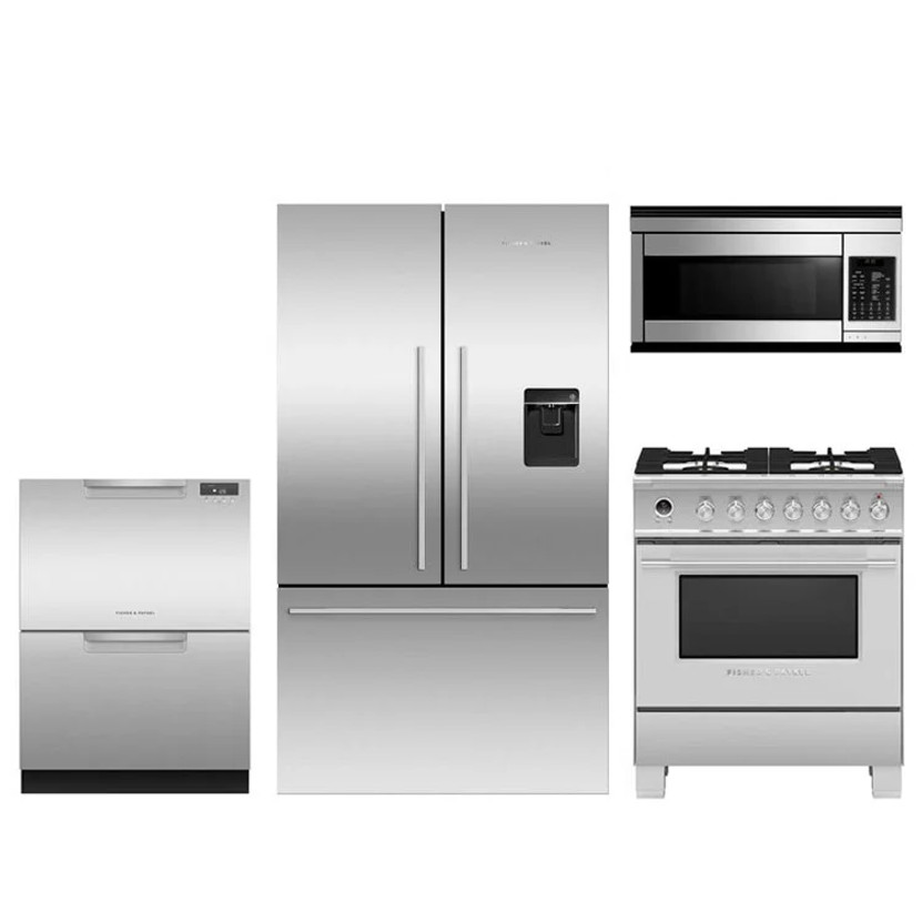 Fisher  Paykel Stainless Steel French Door Refrigerator  Dual Fuel Range Package