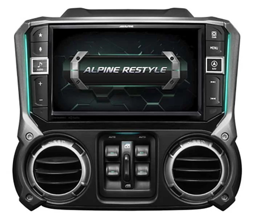 Alpine 9 Digital Media Receiver w Hi-Res Audio Playback For 2011-18 Jeep Wrangler