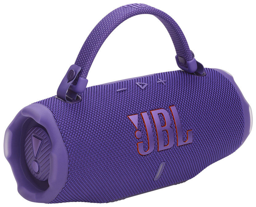 JBL Charge 6 Portable Bluetooth Speaker Waterproof with AI Sound Boost in Purple