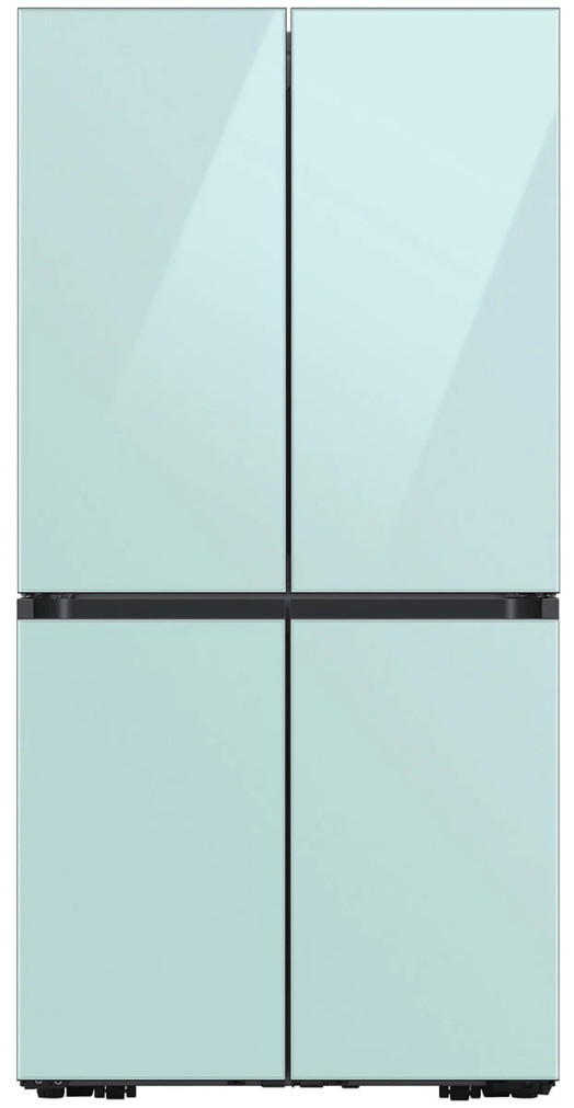 Samsung Morning Blue Glass BESPOKE 4-Door Flex Refrigerator Top Panel