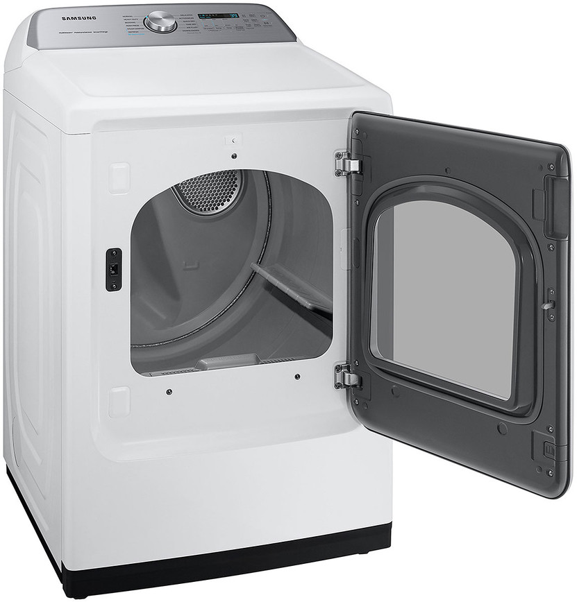 Samsung 7.4 Cu. Ft. White Smart Gas Dryer With Steam Sanitize