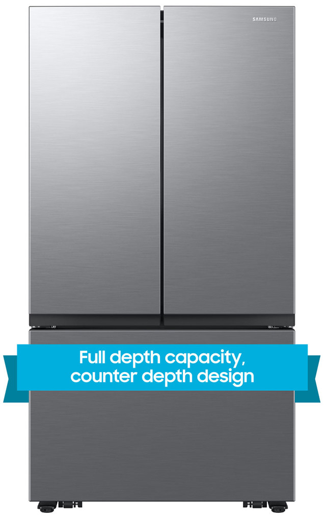 Samsung 27 Cu. Ft. Counter Depth 3-Door French Door Refrigerator 36-Inch Wide ADA in Fingerprint Resistant Stainless Look