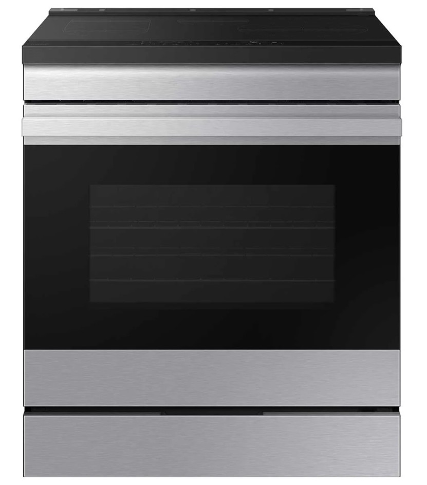 Samsung Range Smart Slide-In Induction 6.3 Cu. Ft. Bespoke in Stainless Steel