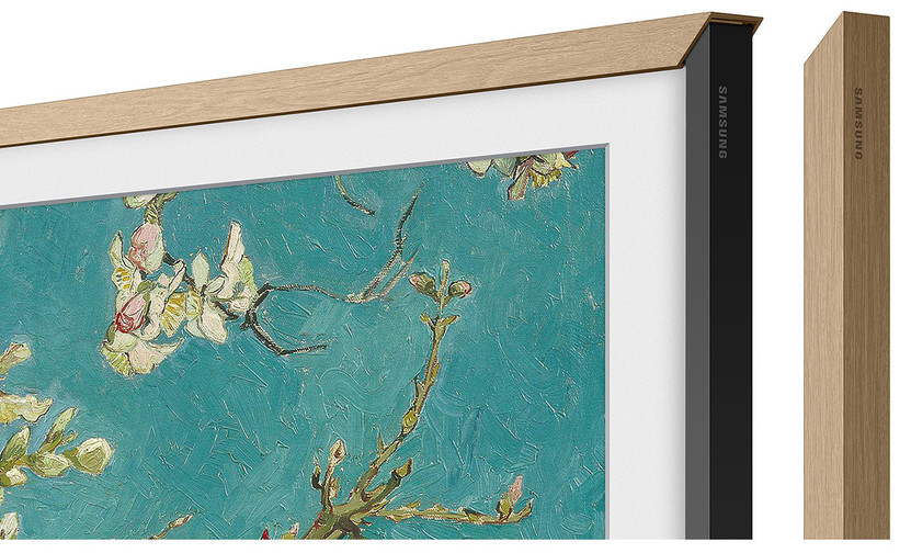 Samsung 2023 32 The Frame Customizable Bezel In Modern Teak